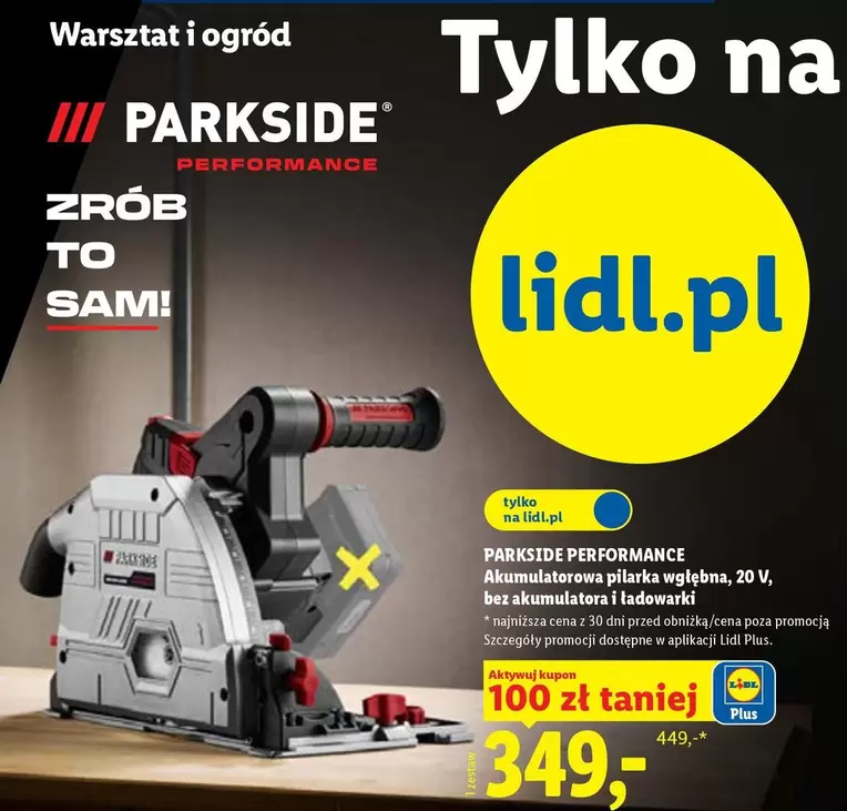 Plus - Akumulatorowa pilarka wgłębna