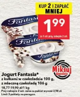 Jogurt z kulkami w czekoladzie