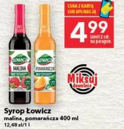 Syrop malina, pomarańcza