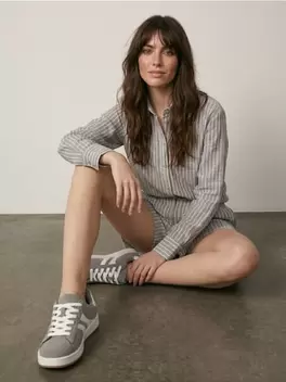 Sneakersy z imitacji zamszu