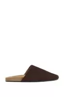 FLAT LEATHER MULES