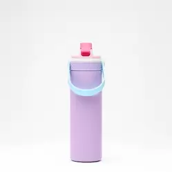 Butelka termiczna na wodę ze słomką termos Dupla Insulated 600ml - Lilac Puff