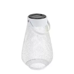 Lampa solarna LED zewnętrzna przenośna TAPOLCA 77176 biała 3000K IP44 taras ogród 22 cm