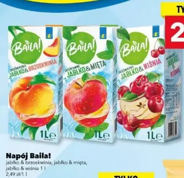 Ty - Napój Jabłko & Brzoskwinia, Jabłko & Mięta, Jabłko & Wiśnia