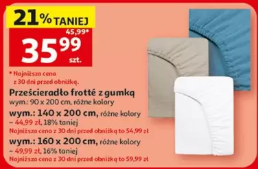 Prześcieradło frotte z gumką
