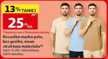 Polo - Koszulka męska polo, bez guzika, nowa struktura materiału