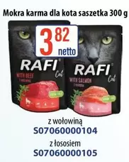Cat - Mokra karma dla kota saszetka 300 g z wołowiną S07060000104, z łososiem S07060000105
