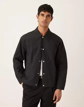 ASOS DESIGN – Czarna lekka kurtka nylonowa