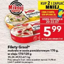 Filety makrela w sosie pomidorowym