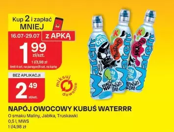 Re - NAPÓJ OWOCOWY KUBUS WATERRR