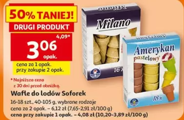 Milano - Wafle do lodów Soforek
