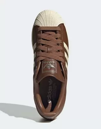 Adidas Originals Superstar II buty sportowe w kolorze brązowym i kremowym