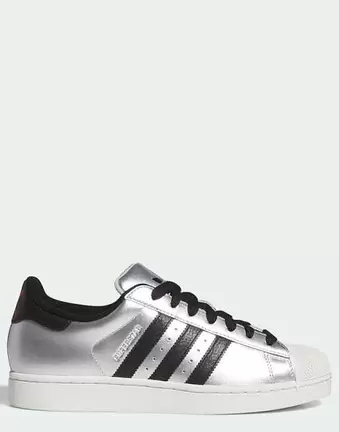 Adidas Originals Superstar II buty sportowe w kolorze srebrnym metalicznym i czarnym