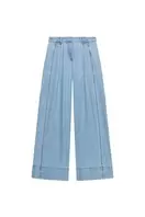 Z1975 WIDE-LEG HIGH-WAIST JEANS WITH PLEATS