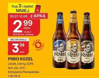 PIWO KOZEL Leżak, Czarny