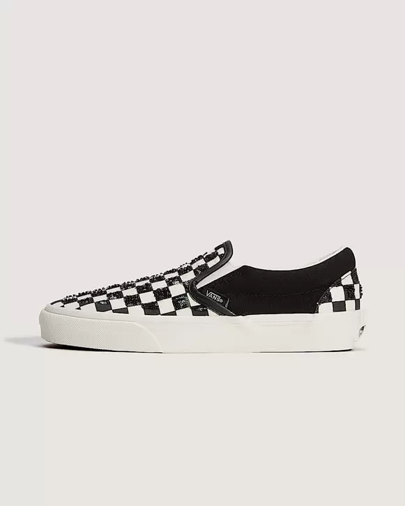 Classic SlipOn Schuhe VANS SchwarzWei HERO