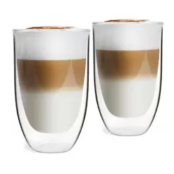 Zestaw 2 szklanek termicznych wysokich z podwójną ścianką Amo 350 ml 27831