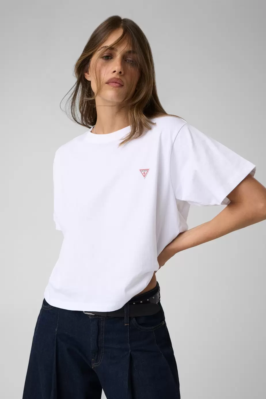Camiseta boxy con triángulo mini