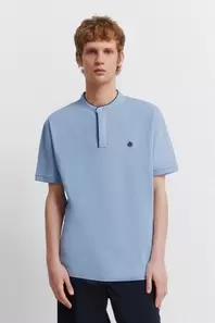 Polo piqué mao contraste slim fit