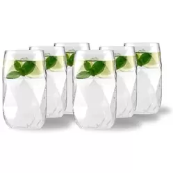 Komplet 6 szklanek wysokich 400 ml Geo 32071