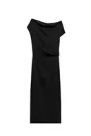 ZW COLLECTION ASYMMETRIC SATIN DRESS