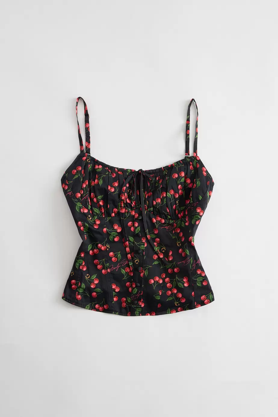 Top corsé estampado