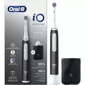 Szczoteczka magnetyczna ORAL-B iO White Clean Czarny (końcówka wybielająca + pokrowiec)