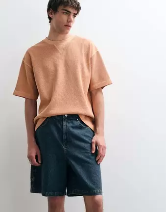 ASOS COLLECTIVE – Szorty jeansowe z szerokimi nogawkami w kolorze indygo