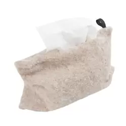 Pojemnik etui na chusteczki SHP FLUFF beżowy