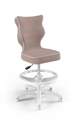 , Petit, krzesło dziecięce z podnóżkiem, wzrost 133-159 cm, różowe