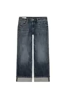 TRF LOOSE FOLDED LOW-RISE JEANS
