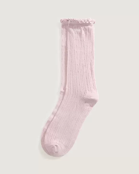 Pointelle Crew Pale Petal VANS Rosa HERO