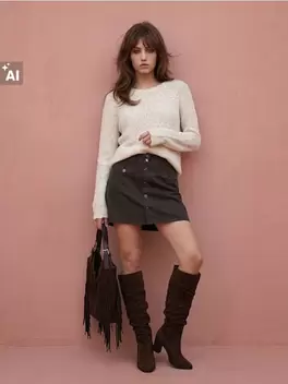 Jeansowa spódnica mini