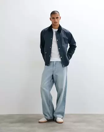 ASOS DESIGN oversize kurtka barn w kolorze niebieskim