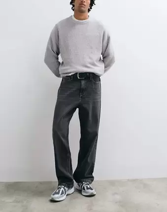 Jack & Jones Alex baggy jeans w kolorze bleached black wash