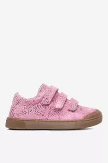 Sneakersy skórzane na rzepy