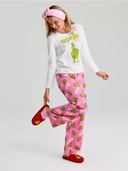 Kapcie z futerkiem Grinch