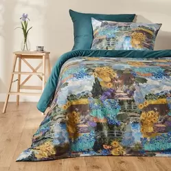Komplet pościeli z bawełny satynowej Impresjo 160x200 cm z 2 poszewkami 70x80