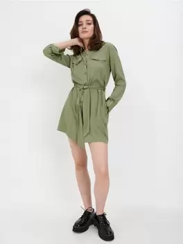 Sukienka mini koszulowa