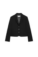CROPPED PINTUCK BLAZER