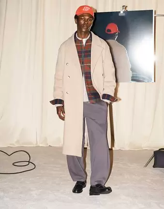 ASOS DESIGN płaszcz oversize w kolorze taupe o wyglądzie wełny