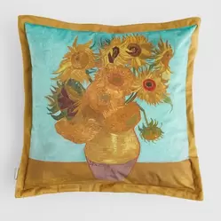 Poszewka z nadrukiem Sunflower 45x45 cm z motywem z obrazu Vincenta van Gogha