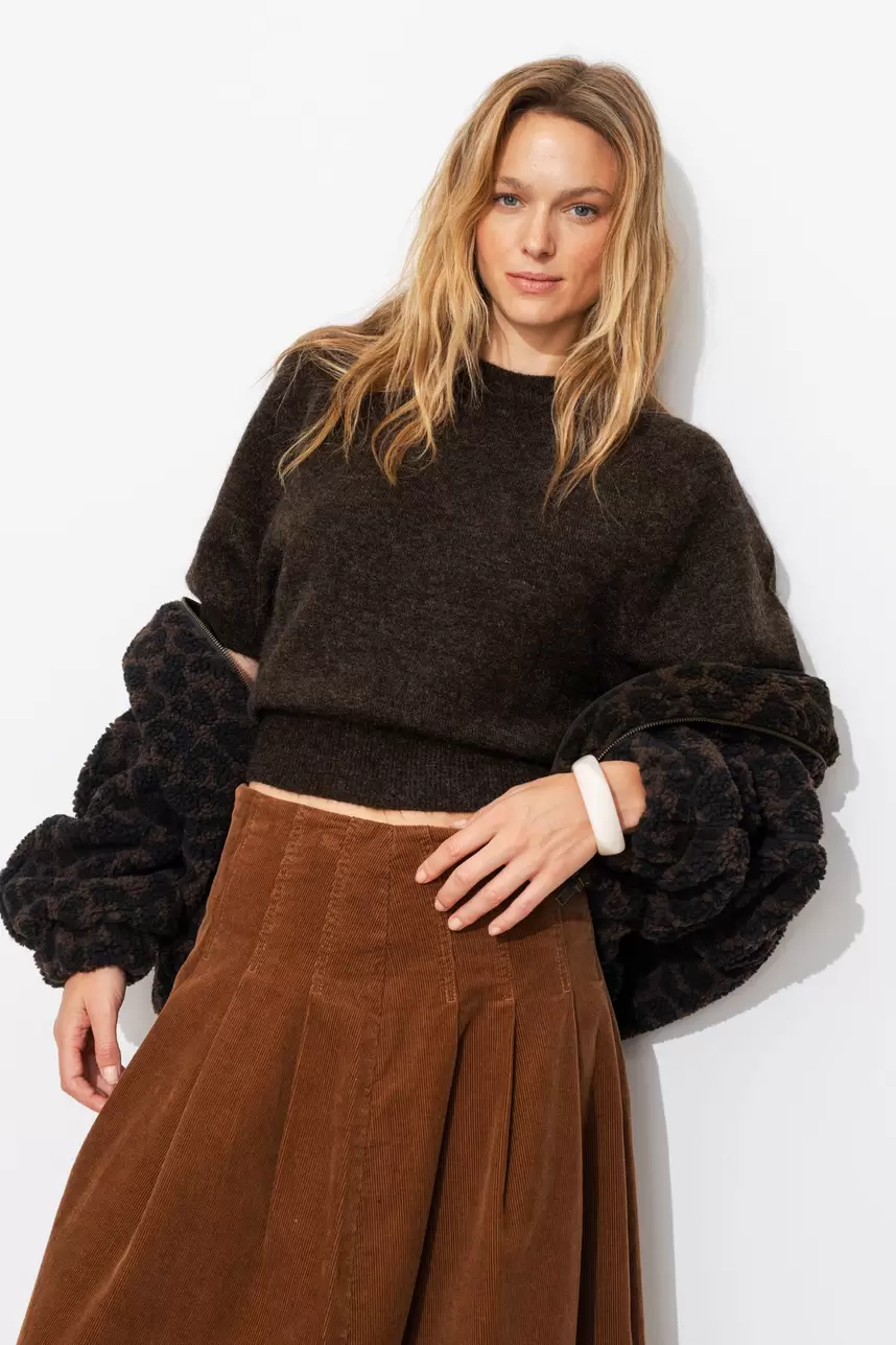Sweter z krótkimi rękawami