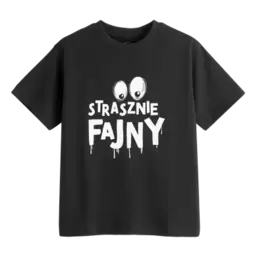 , T-shirt chłopięcy, czarny