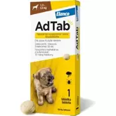 AdTab Tabletka na kleszcze i pchły dla psów od 1,3 do 2,5 kg