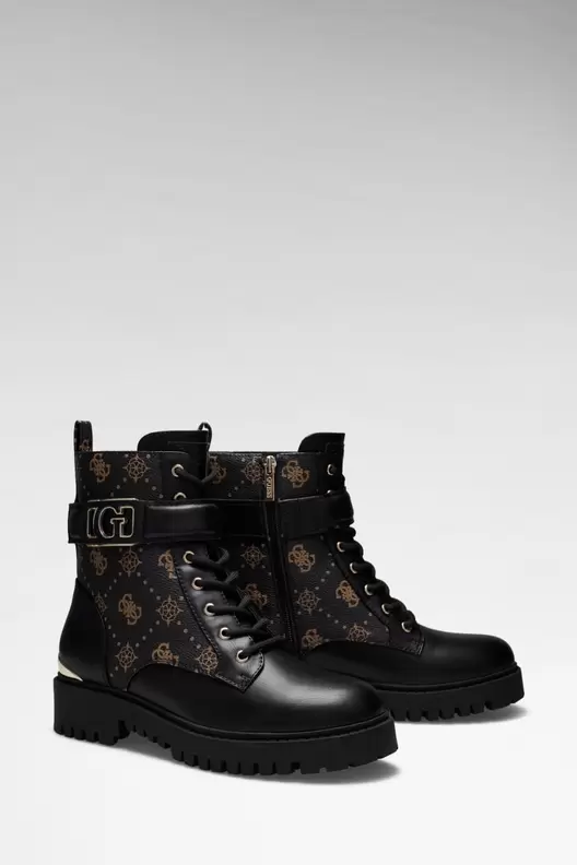 Oranda 4G Peony Logo Combat Boot