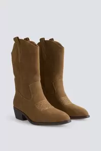Botas alta cowboy efecto ante