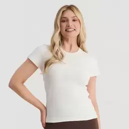 Dopasowany t-shirt z bawełny czesanej