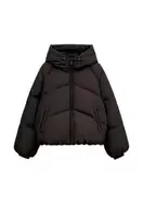 QUILTED WATER-REPELLENT WINDPROOF HOODIE ANORAK