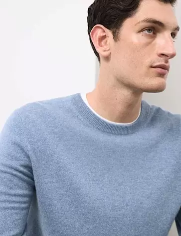 Sweter z okrągłym dekoltem ze 100% kaszmiru